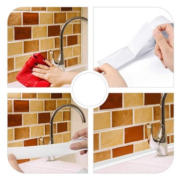 САМОКЛЕЯЩАЯСЯ ВОДОНЕПРОНИЦАЕМАЯ НАСТЕННАЯ ЛЕНТА ДЛЯ ВАННОЙ КУХНИ, ОКНА, СТЕНЫ