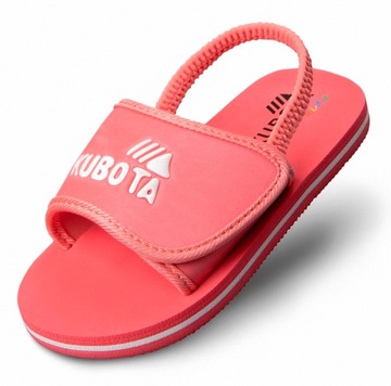 Klapki różowe dla dzieci Kubota Rzep Kids r. 29