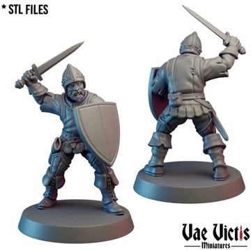 Assembled Village Guards - x8 - 3dmonkeypl
