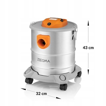 Zeegma Zonder Pro Ash Silver 1600W универсальный пылесос без мешка для мусора