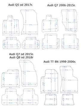 Aldos-Черные велюровые/серебристые автомобильные коврики для ВАШЕГО AUDI + нашивка