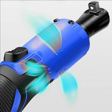 ЭЛЕКТРИЧЕСКИЙ КЛЮЧ, БЕСПРОВОДНАЯ УДАРНАЯ ТРЕЩОТКА 12 В + 2 АККУМУЛЯТОРА + 7 РАЗЪЕМОВ