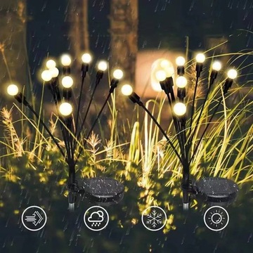 СОЛНЕЧНАЯ ЛАМПА, ШАРИКИ, СОЛНЕЧНЫЕ ЛАМПЫ, 10 СВЕТОДИОДОВ, НАБОР ДЛЯ УБОРКИ САДОВ