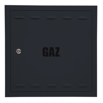 DRZWICZKI GAZOWE ANTRACYT MATOWE 40x40