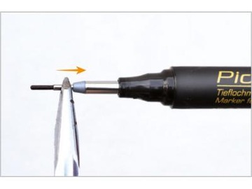 Marker Znacznik dla GŁĘBOKICH OTWORÓW PICA-Ink Deep 150/46 Czarny 1,5mm