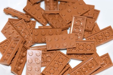 Lego plate płytka medium nougat 2x4 3020 12szt