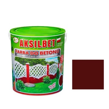 FARBA AKSILBET BETONU OGRODZEŃ 2,5 L WIŚNIA CIEMNA