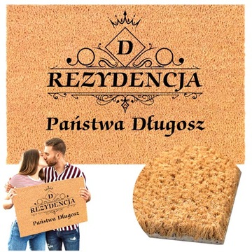 Wycieraczka pod drzwi wewnętrzna zewnętrzna kokosowa Grawer PARAPETÓWKA