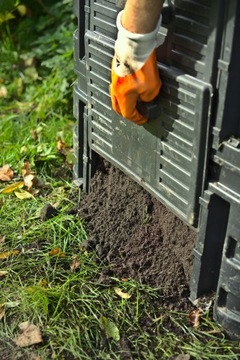 Компостер 1-камерный Patrol group 860 л, черный