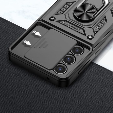 Чехол для Samsung Galaxy S24 ARMOR SLIDE RING BACK CASE GLASS 9H