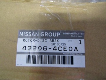 QASHQAI II J11 ДИСКИ ЗАДНИЕ ТОРМОЗНЫЕ 432022434R 292