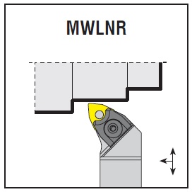 НОЖ РАСТОЧНОЙ ОПРАВКИ AKKO MWLNR S32T ДЛЯ ПЛАСТИНЫ WNMG 0804