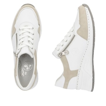 RIEKER Sneakersy, buty, półbuty, sportowe białe N4324
