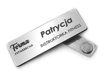 magnetyczny IDENTYFIKATOR PERSONALNY imienny firmowy KIEROWNIK na MAGNES
