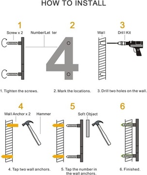ЦИФРА НОМЕРА ДОМА ИЗ НЕРЖАВЕЮЩЕЙ СТАЛИ 15 СМ МАРКИРОВКА