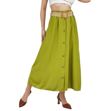 SPÓDNICA DAMSKA MIDI AP12301 L.OLIVE Uniwersalny