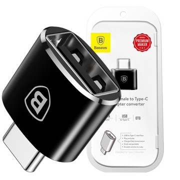 BASEUS ADAPTER PRZEJŚCIÓWKA Z USB NA USB TYP-C
