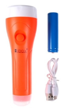 АККУМУЛЯТОРНЫЙ СВЕТОДИОДНЫЙ ФОНАРЬ, ПЕРЕЗАРЯЖАЕМЫЙ С USB XPE 300LM
