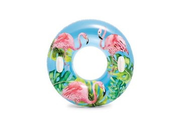 DUŻE Koło do pływania z uchwytam 97 cm Intex 58263