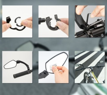 Велосипедное зеркало 2 шт. L+R 360 ° Rockbros FK-2113