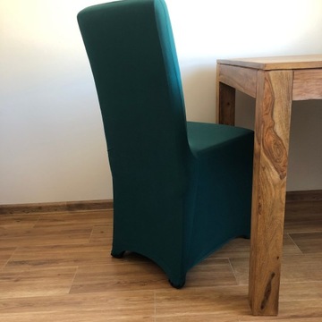 Эластичный чехол на стул - бутылочно-зеленый