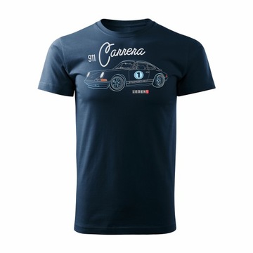 Koszulka z Porsche Carrera 911 z samochodem sportowym na prezent