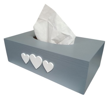 Chustecznik zasuwany biały szary Prezent