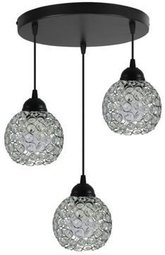 LAMPA KRYSZTAŁOWA WISZĄCA ŻYRANDOL PLAFON LED