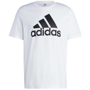 ADIDAS T-SHIRT MĘSKA KOSZULKA BIAŁA BAWEŁNA