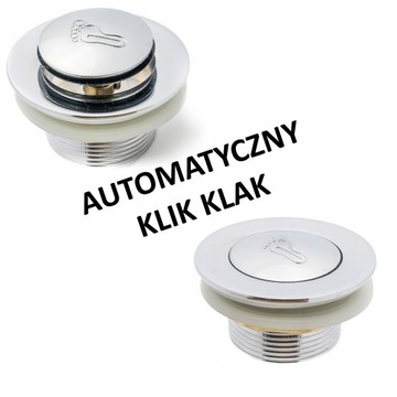 Заглушка Click-Clack для ДУШЕВОГО ПОДДОНА ВАННЫ, СИФОН, стандартная