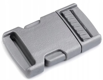 KLAMRA Plastikowa Zapięcie Zatrzask Do Taśmy Plecak Srebrna - 25mm 10szt