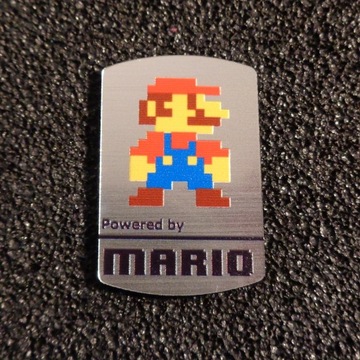 Super Mario Bros LOGO naklejka emblemat 452c