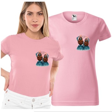 PREZENT DLA MAMY KOSZULKA Z MAMĄ I CÓRKĄ DZIEŃ MAMY MATKI T-SHIRT DAMSKI