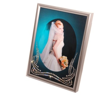 Фоторамка подарок на свадьбу, день рождения, Swarovski