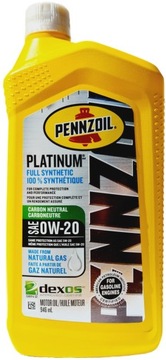 PENNZOIL 0W20 PLATINUM Full Synthetic DEXOS 2
