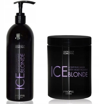 PROFIS ICE BLOND zestaw do włosów blond, siwych L