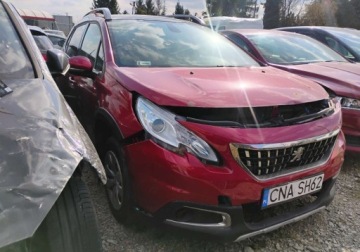 Peugeot 2008 I SUV Facelifting 1.2 PureTech 110KM 2017 Peugeot 2008 2017r, SALON POLSKA, 1.2 Benzyna. Lekko uszkodzony przod. Jez, zdjęcie 1