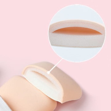 Пуховка для пудры MANY BEAUTY Rubycell Puff Ultrasoft треугольная велюровая губка