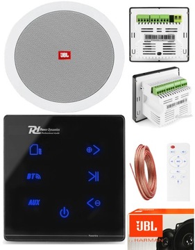 JBL GŁOŚNIK SUFITOWY WZMACNIACZ ŚCIENNY BLUETOOTH USB