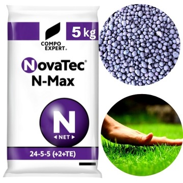 NAWÓZ COMPO NovaTec N-Max 24-5-5 5KG DO TRAWY TRAWNIKA PRÓBKA SZYBKI WZROST