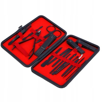 Zestaw do Paznokci Manicure Pedicure Obcinacz Cążki Nożyczki Radełko Pilnik