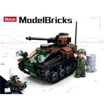 Кирпичи Визель Танк Плавание Армия Армия + LEGO ОРУЖИЕ