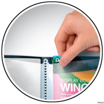 Album ofertowy WING, 20 kieszeni niebieski DCF442-