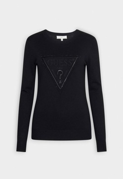 Sweter z ozdobnym logo Guess S