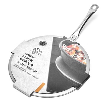 ПЕРЕХОДНИК ДЛЯ ИНДУКЦИОННОЙ ПЛИТЫ ИЗ НЕРЖАВЕЮЩЕЙ СТАЛИ 23,8 СМ