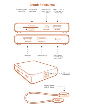 Зарядка CalDigit USB-C SOHO DOCK Gen.2 до 90 Вт 10 Гбит/с