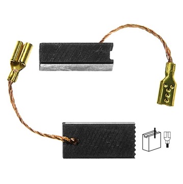 SZCZOTKI WĘGLOWE MILWAUKEE AG 9-125 XC 5x8