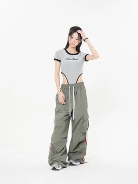 Y2K Women Streetwear Techwear Vintage Cargo Korean