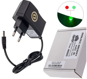 ŁADOWARKA SIECIOWA ZASILACZ 4.2V. 1A. (3.5x1.35)