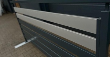 Профильный пролетный панельный забор под дерево - набор образцов